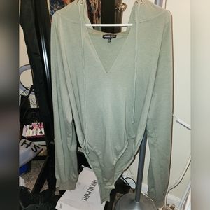 Fashion Nova sweatshirt bodysuit